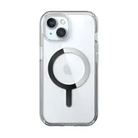Speck - Presidio Perfect-Clear Case with MagSafe for Apple iPhone 16e/15/14/13 - Clear/Chrome - Front_Zoom