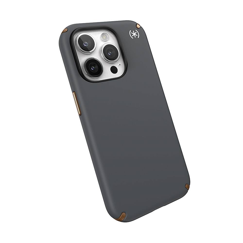 Alt View 2. Speck - Presidio2 Pro Case with MagSafe for Apple iPhone 15 Pro - Charcoal Gray.