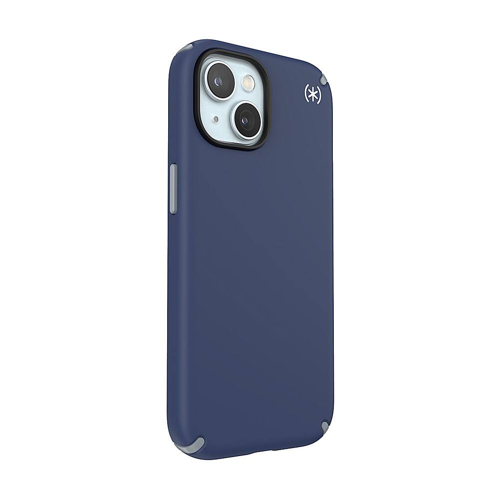Angle. Speck - Presidio2 Pro Case with MagSafe for Apple iPhone 15/14/13 - Coastal Blue.