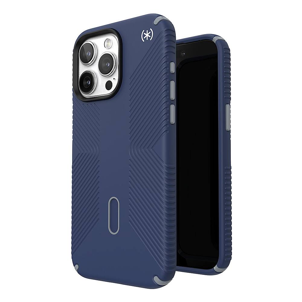 Alt View 1. Speck - Presidio2 Grip ClickLock Case with MagSafe for Apple iPhone 15 Pro Max - Coastal Blue.