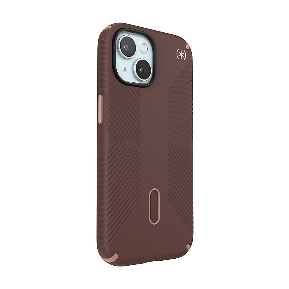 Angle. Speck - Presidio2 Grip ClickLock Case with MagSafe for Apple iPhone 15/14/13 - New Planet.