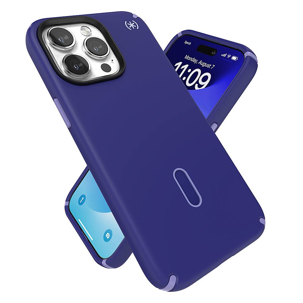 Alt View 3. Speck - Presidio2 Pro ClickLock Case with MagSafe for Apple iPhone 15 Pro Max - Future Blue.