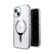 Alt View 1. Speck - Presidio Perfect-Clear Grip ClickLock Case with MagSafe for Apple iPhone 15/14/13 - Clear/Chrome.