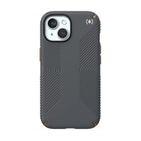 Speck - Presidio2 Grip Case for Apple iPhone 15/14/13 - Charcoal Gray - Front_Zoom
