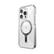 Left. Speck - Presidio Perfect-Clear Grip ClickLock Case with MagSafe for Apple iPhone 15 Pro - Clear/Chrome.