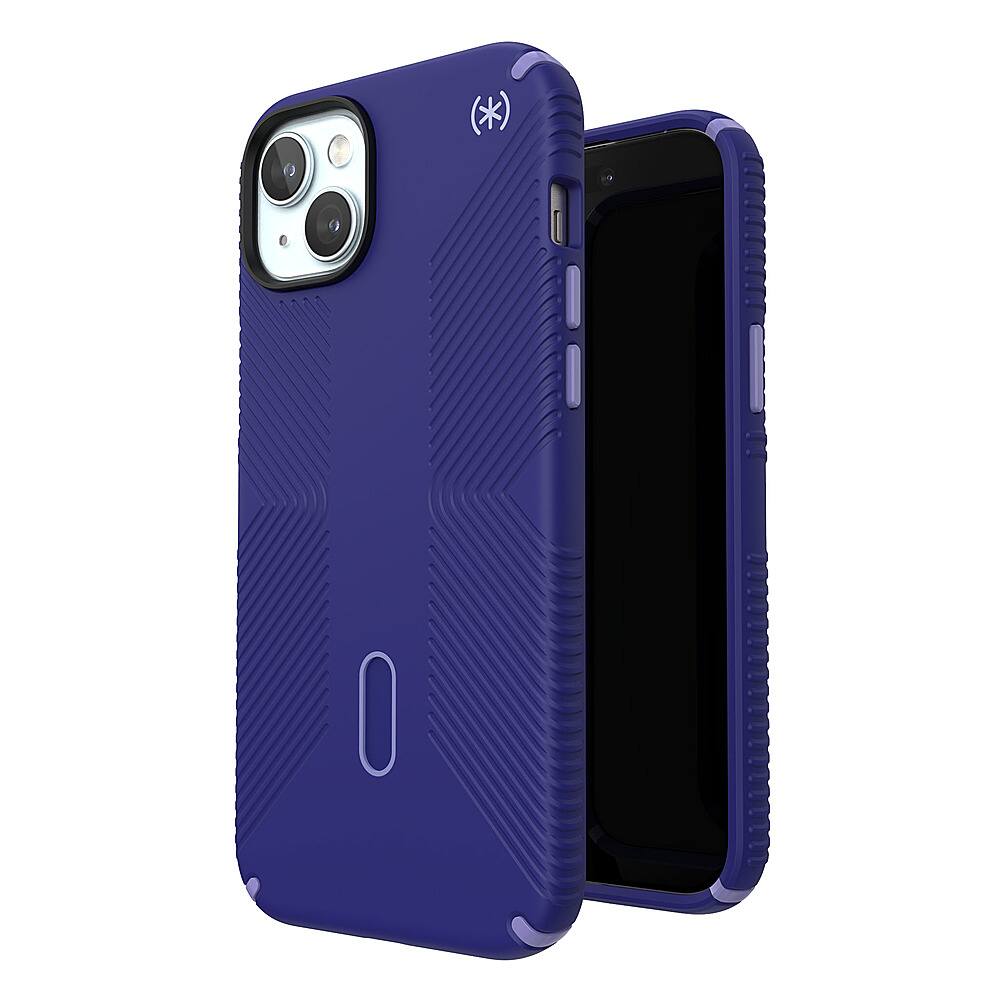Alt View 1. Speck - Presidio2 Grip ClickLock Case with MagSafe for Apple iPhone 15 Plus/14 Plus - Future Blue.