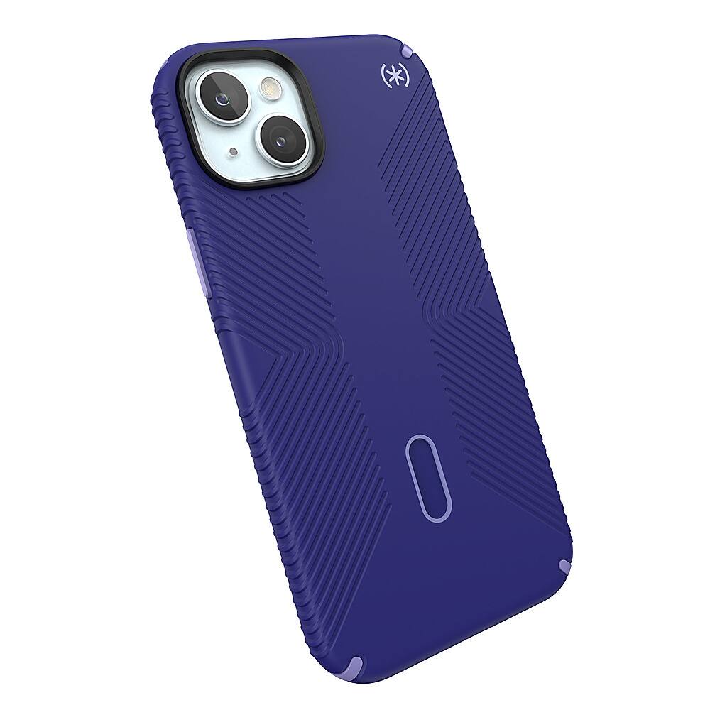 Alt View 2. Speck - Presidio2 Grip ClickLock Case with MagSafe for Apple iPhone 15 Plus/14 Plus - Future Blue.