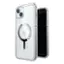 Angle. Speck - Gemshell Grip Case with MagSafe for Apple iPhone 15 Plus/14 Plus - Clear/Chrome.