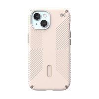 Speck - Presidio2 Grip ClickLock Case with MagSafe for Apple iPhone 15/14/13 - Bleached Bone - Front_Zoom