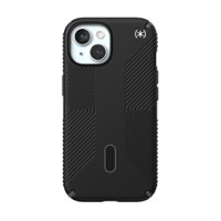 Speck - Presidio2 Grip ClickLock Case with MagSafe for Apple iPhone 15/14/13 - Black - Front_Zoom