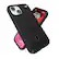 Alt View 3. Speck - Presidio2 Grip ClickLock Case with MagSafe for Apple iPhone 15/14/13 - Black.