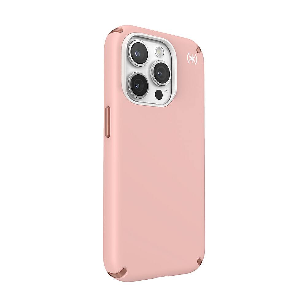 Angle. Speck - Presidio2 Pro Case for Apple iPhone 15 Pro - Dahlia Pink.