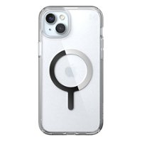 Speck - Presidio Perfect-Clear Case with MagSafe for Apple iPhone 15 Plus/14 Plus - Clear/Chrome - Front_Zoom