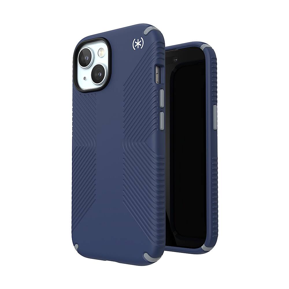 Alt View 1. Speck - Presidio2 Grip Case with MagSafe for Apple iPhone 15/14/13 - Coastal Blue.