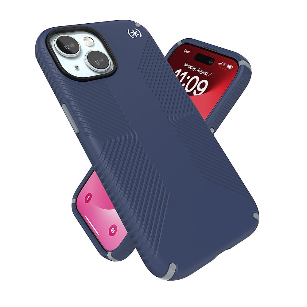 Alt View 3. Speck - Presidio2 Grip Case with MagSafe for Apple iPhone 15/14/13 - Coastal Blue.