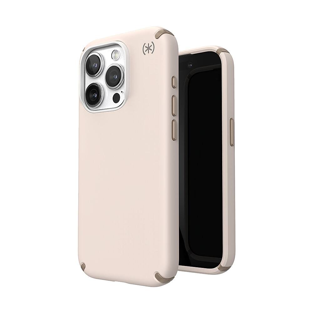 Alt View 1. Speck - Presidio2 Pro Case with MagSafe for Apple iPhone 15 Pro - Bleached Bone.