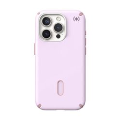 Speck - Presidio2 Pro ClickLock Case with MagSafe for Apple iPhone 15 Pro - Soft Lilac - Front_Zoom