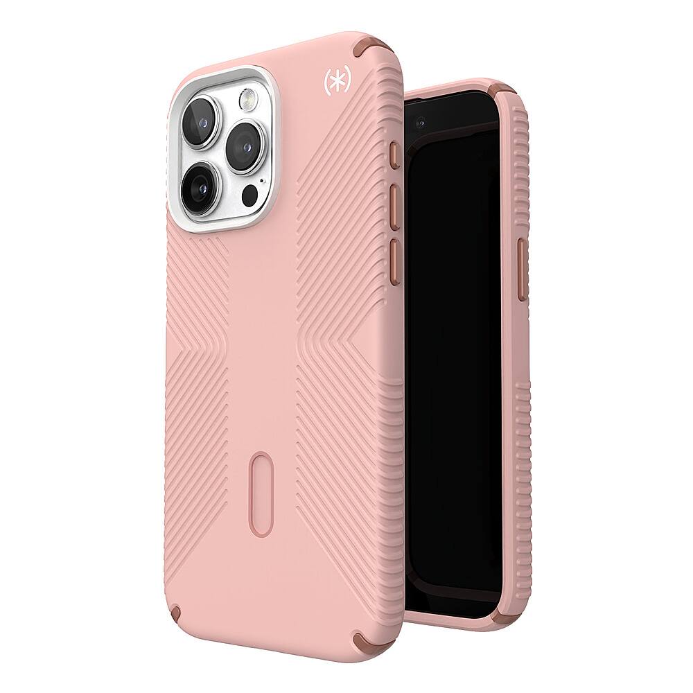 Alt View 1. Speck - Presidio2 Grip ClickLock Case with MagSafe for Apple iPhone 15 Pro Max - Dahlia Pink.