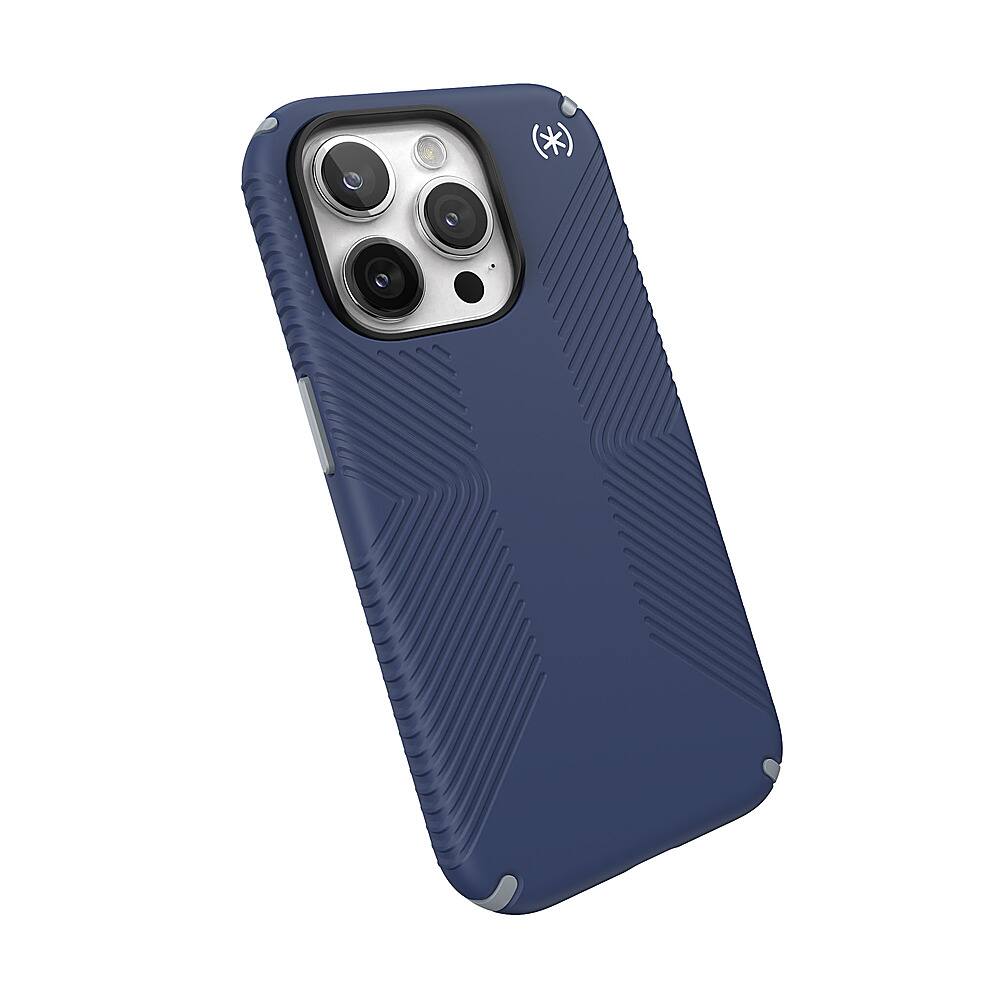 Alt View 2. Speck - Presidio2 Grip Case with MagSafe for Apple iPhone 15 Pro - Coastal Blue.