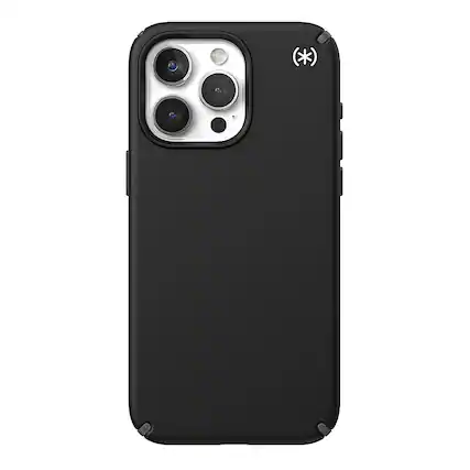 Front. Speck - Presidio2 Pro Case for Apple iPhone 15 Pro Max - Black.