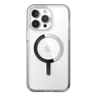 Speck - Presidio Perfect-Clear Case with MagSafe for Apple iPhone 15 Pro Max - Clear/Chrome - Front_Zoom