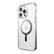 Left. Speck - Presidio Perfect-Clear Case with MagSafe for Apple iPhone 15 Pro Max - Clear/Chrome.