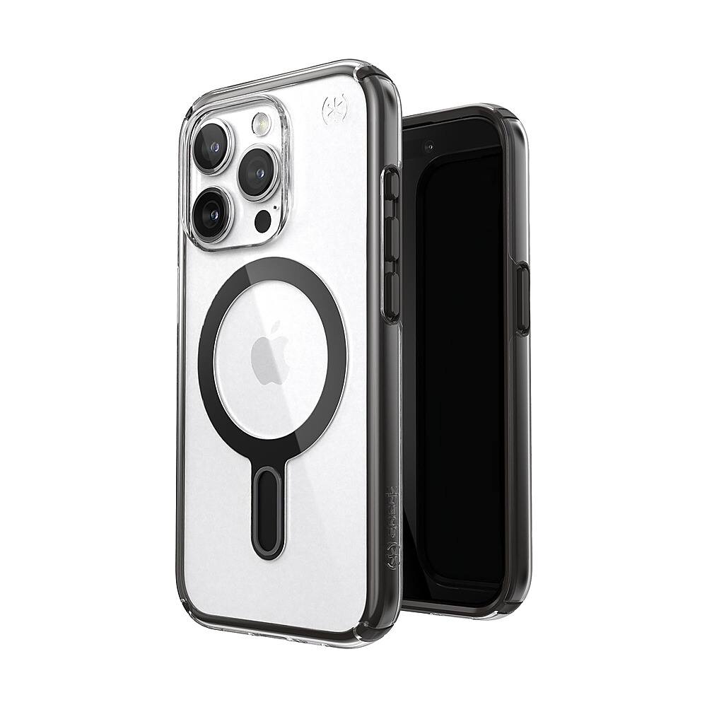 Alt View 1. Speck - Presidio Perfect-Clear ClickLock Case with MagSafe for Apple iPhone 15 Pro - Clear/Black.