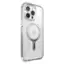 Angle. Speck - Presidio Perfect-Clear Grip ClickLock Case with MagSafe for Apple iPhone 15 Pro Max - Clear/Chrome.