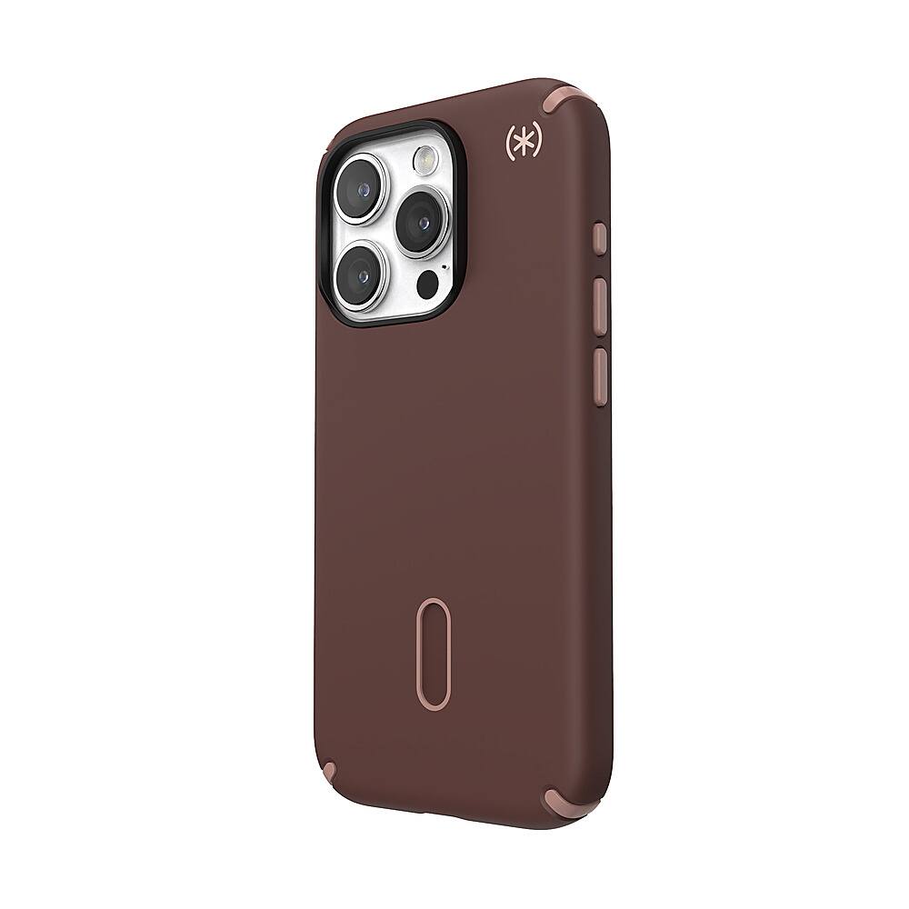 Left. Speck - Presidio2 Pro ClickLock Case with MagSafe for Apple iPhone 15 Pro - New Planet.
