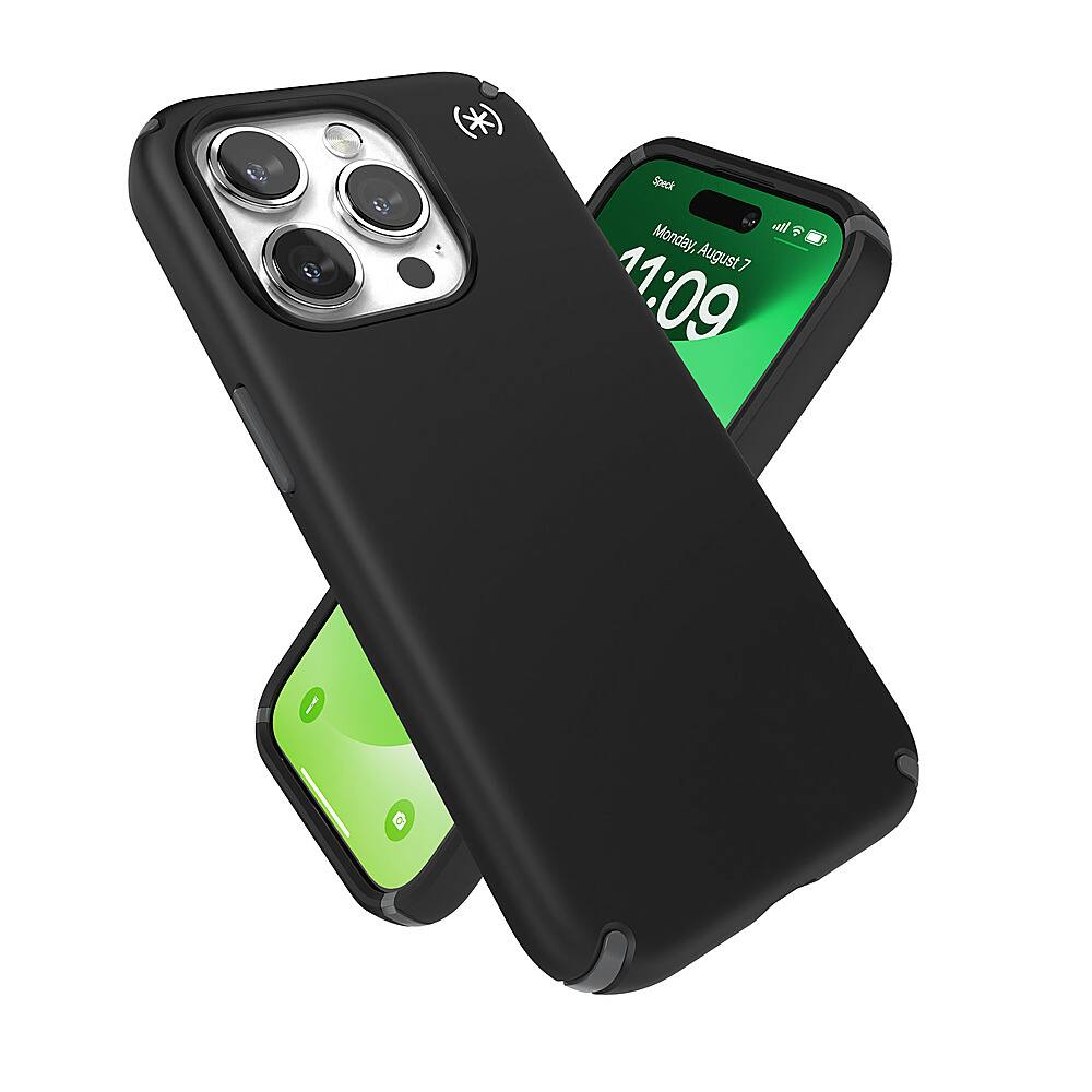 Alt View 3. Speck - Presidio2 Pro Case for Apple iPhone 15 Pro - Black.
