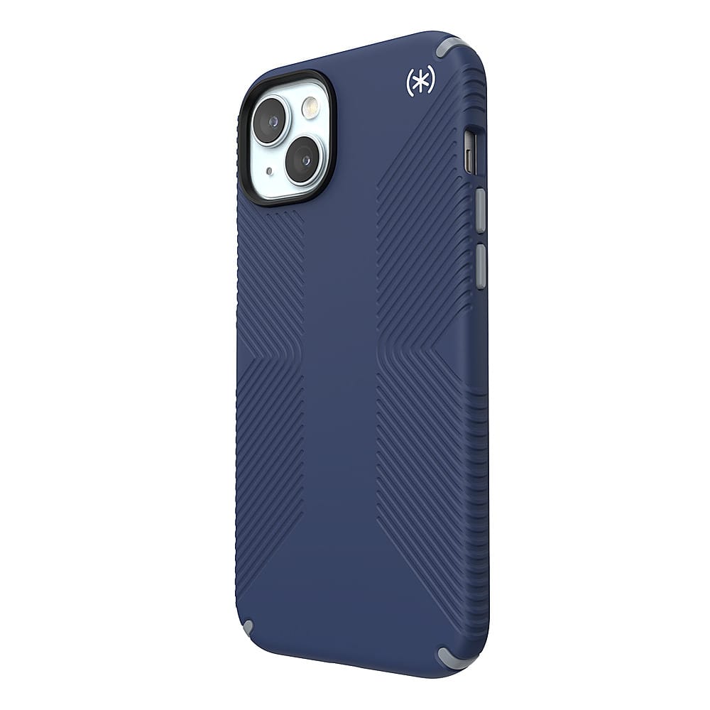 Left. Speck - Presidio2 Grip Case for Apple iPhone 15 Plus/14 Plus - Coastal Blue.