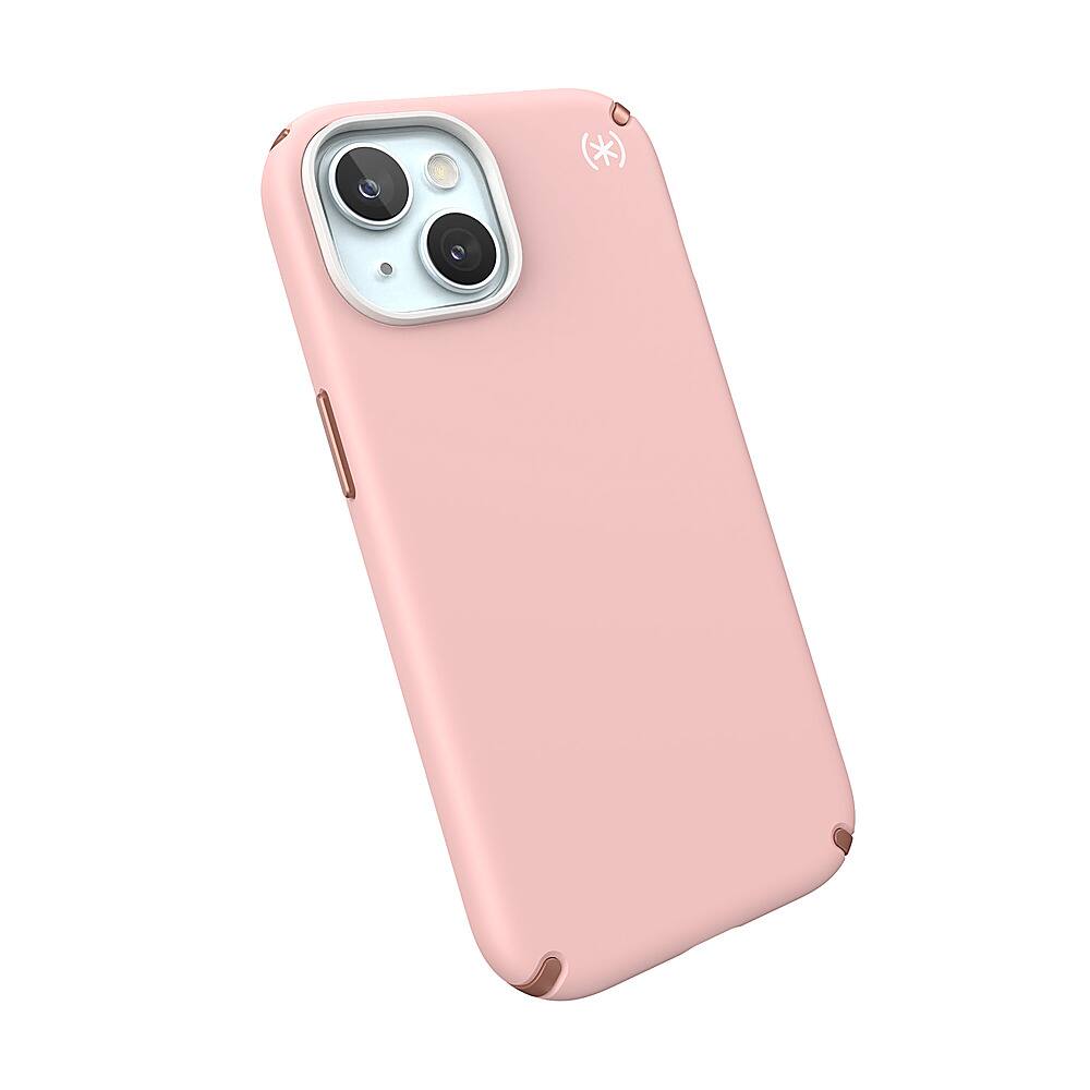 Alt View 2. Speck - Presidio2 Pro Case with MagSafe for Apple iPhone 15/14/13 - Dahlia Pink.