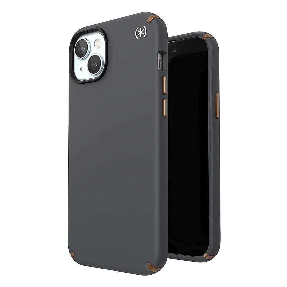Alt View 1. Speck - Presidio2 Pro Case for Apple iPhone 15 Plus/14 Plus - Charcoal Gray.