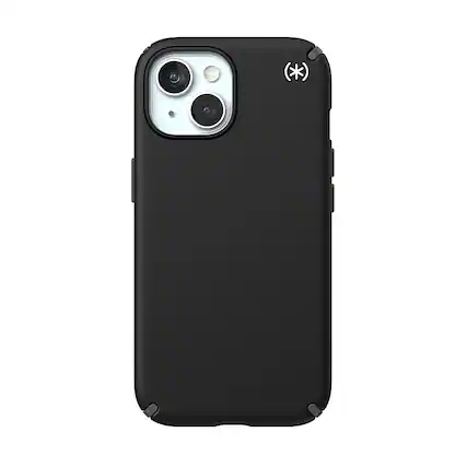Front. Speck - Presidio2 Pro Case for Apple iPhone 15/14/13 - Black.