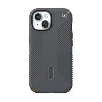 Speck - Presidio2 Grip ClickLock Case with MagSafe for Apple iPhone 15/14/13 - Charcoal Gray - Front_Zoom