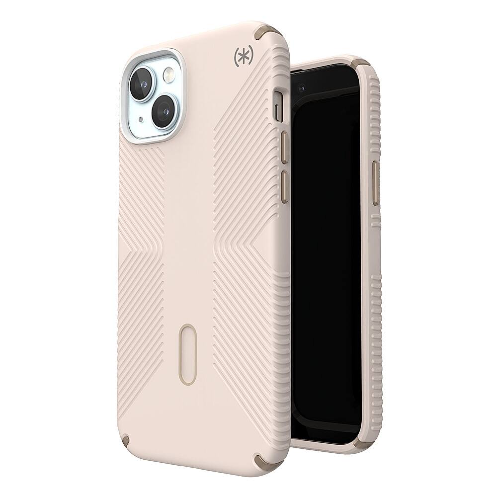 Alt View 1. Speck - Presidio2 Grip ClickLock Case with MagSafe for Apple iPhone 15 Plus/14 Plus - Bleached Bone.