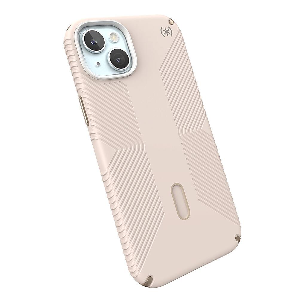 Alt View 2. Speck - Presidio2 Grip ClickLock Case with MagSafe for Apple iPhone 15 Plus/14 Plus - Bleached Bone.