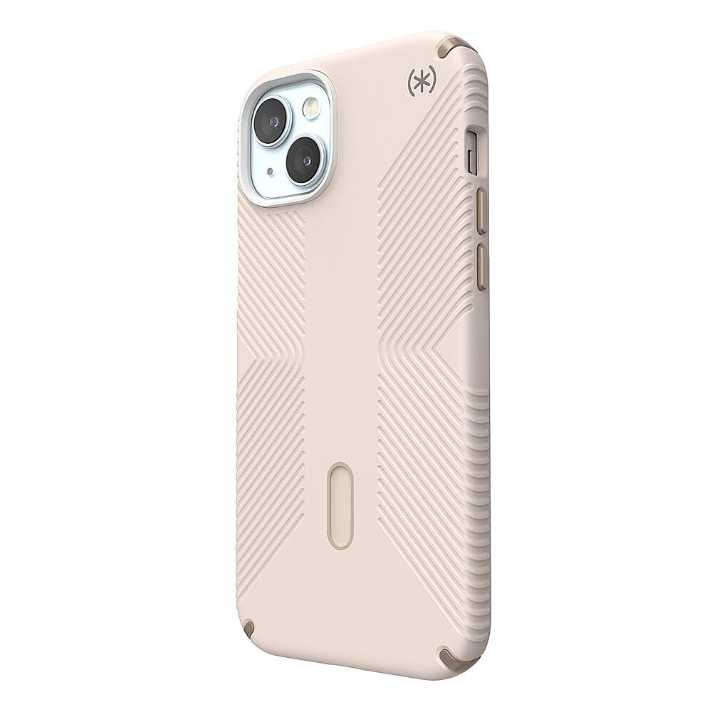 Left. Speck - Presidio2 Grip ClickLock Case with MagSafe for Apple iPhone 15 Plus/14 Plus - Bleached Bone.