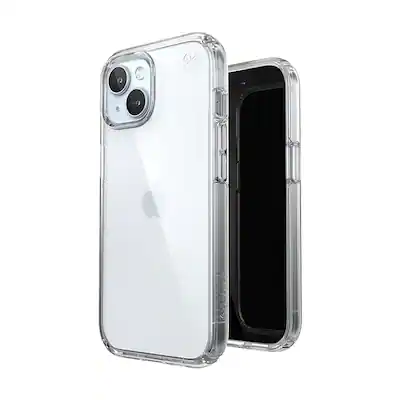 Speck - Presidio Perfect Clear Case for Apple iPhone 15 / iPhone 14 / iPhone 13 - Clear Speck - Presidio Perfect Clear Case for Apple iPhone 15 / iPhone 14 / iPhone 13 - Clear