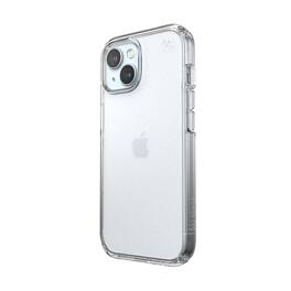 Speck - Presidio Perfect- Case for Apple iPhone 15/14/13, Wireless Charging, 13ft Drop Protection, Extra Grip - Clear