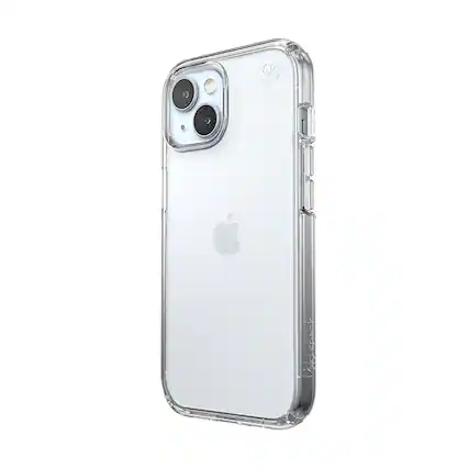 Front. Speck - Presidio Perfect-Clear Case for Apple iPhone 15/14/13 - Clear.