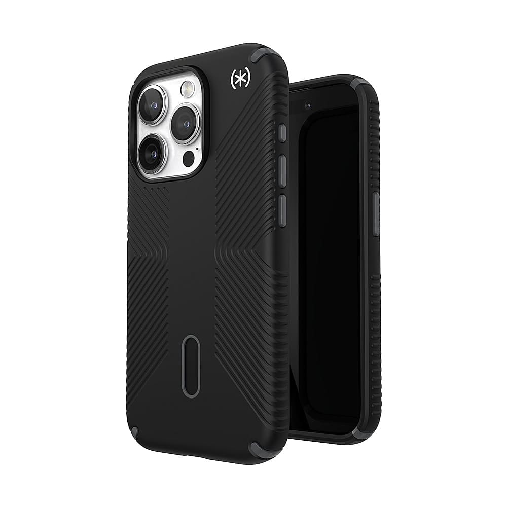 Alt View 1. Speck - Presidio2 Grip ClickLock Case with MagSafe for Apple iPhone 15 Pro - Black.