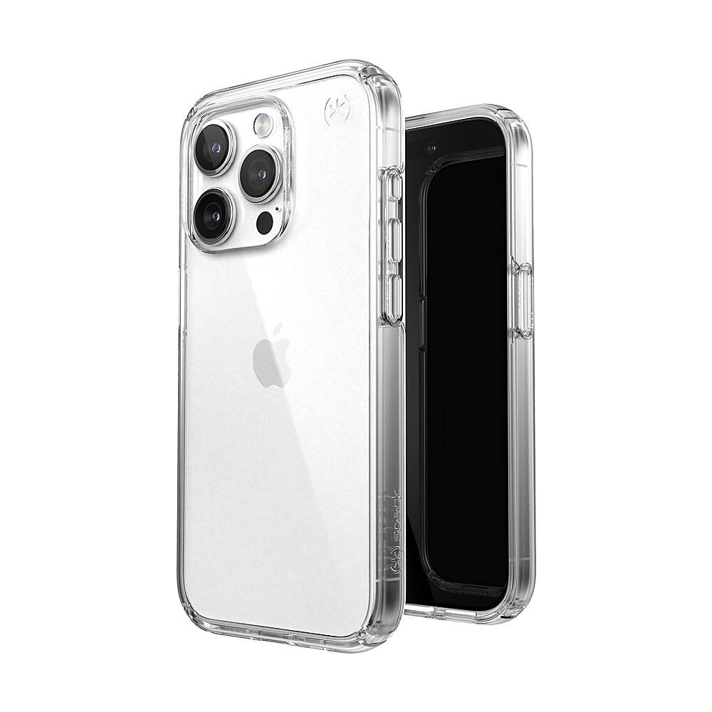 Angle. Speck - Presidio Perfect-Clear Case for Apple iPhone 15 Pro - Clear.