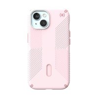 Speck - Presidio2 Grip ClickLock Case with MagSafe for Apple iPhone 15/14/13 - Nimbus Pink - Front_Zoom