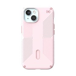 Speck - Presidio2 Grip ClickLock Case with MagSafe for Apple iPhone 15/14/13 - Nimbus Pink - Front_Zoom