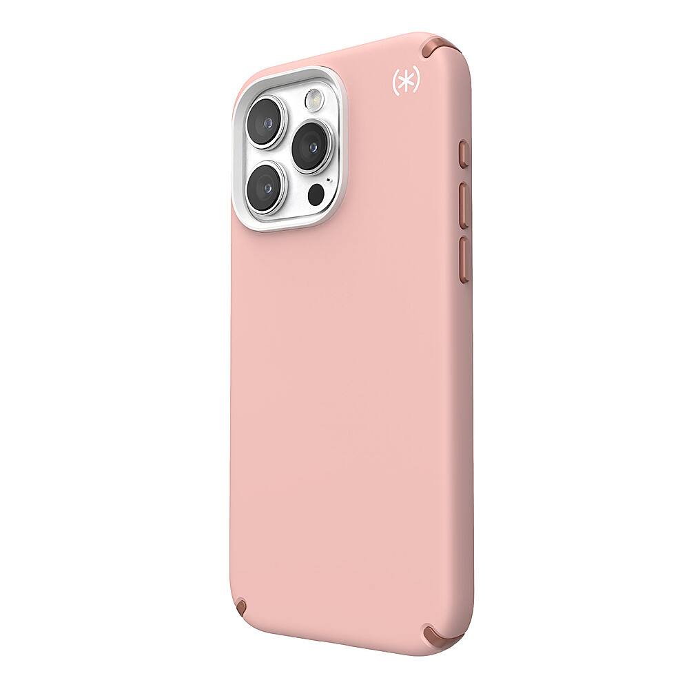 Left. Speck - Presidio2 Pro Case for Apple iPhone 15 Pro Max - Dahlia Pink.