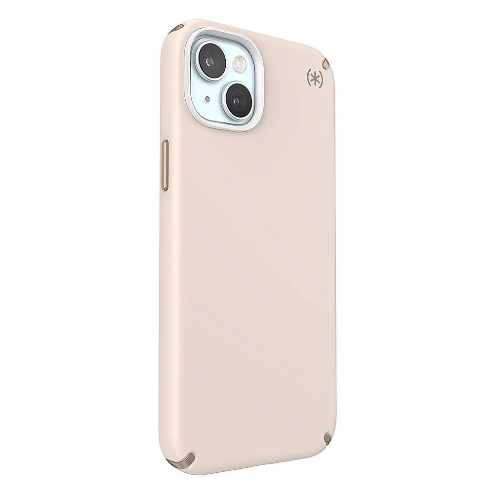 Angle. Speck - Presidio2 Pro Case with MagSafe for Apple iPhone 15 Plus/14 Plus - Bleached Bone.