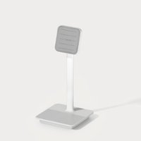 Moment - Dual Wireless Charging Magnetic Phone Stand - White - Front_Zoom