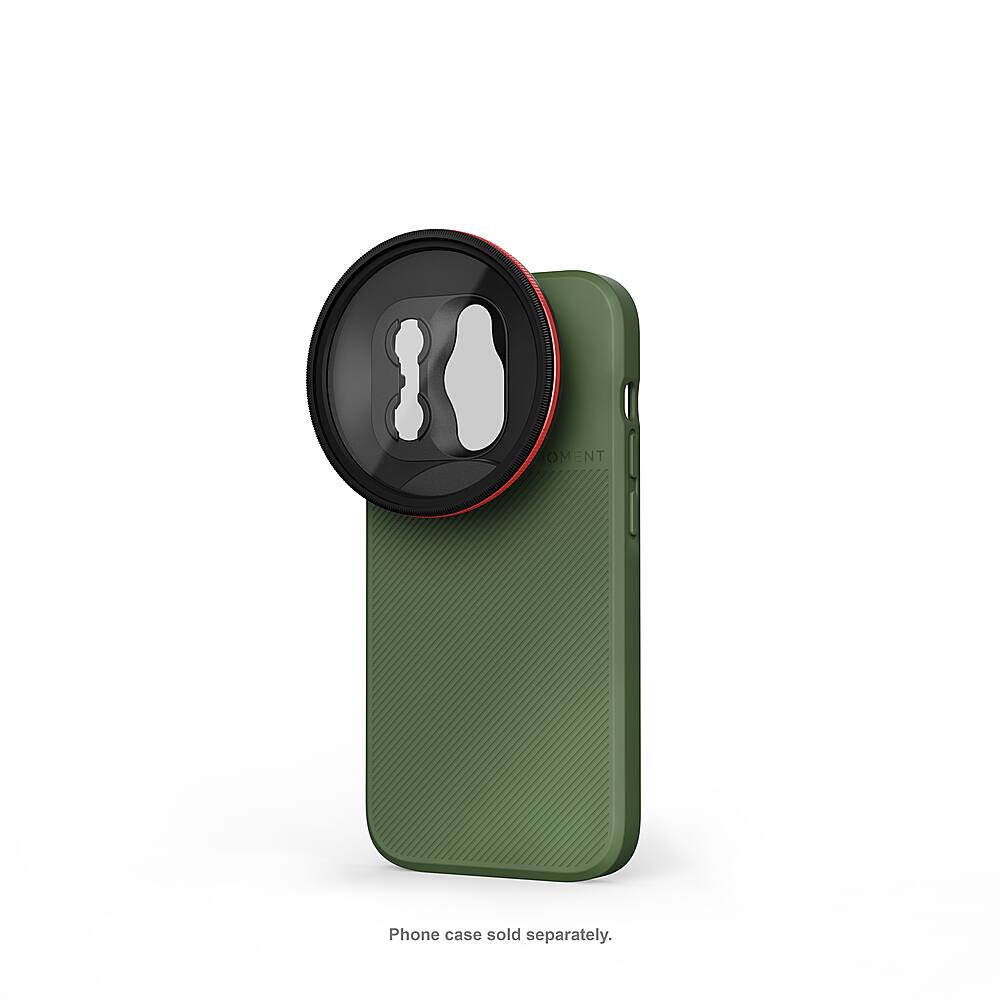 The image features a green cell phone case with a lens attachment on the back. The lens attachment is designed to capture 360-degree photos and videos, providing a unique perspective for capturing memories. The case is made of durable material and is designed to protect the phone from scratches and minor impacts. The phone case is sold separately, and the lens attachment can be easily attached and removed as needed.