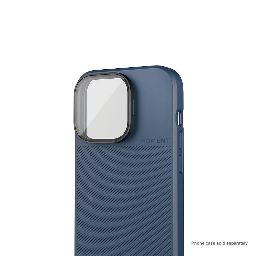 Left View: Moment - CineClear Snap-On Protection Filter for Apple iPhone 13 Pro/Pro Max - Black